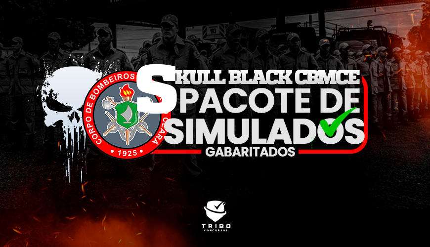 Imagem curso SKULL BLACK - PACOTE DE SIMULADOS GABARITADOS - CBMCE