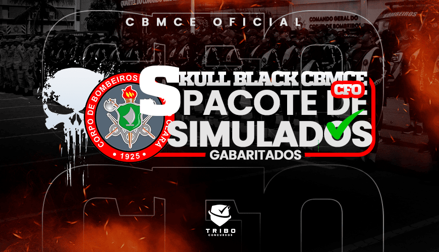 Imagem curso SKULL BLACK - PACOTE DE SIMULADOS GABARITADOS - CBMCE OFICIAL