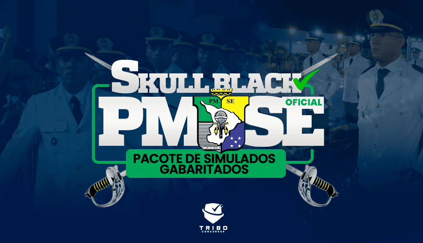 Imagem curso SKULL BLACK - PACOTE DE SIMULADOS GABARITADOS POCKET - PMSE OFICIAL