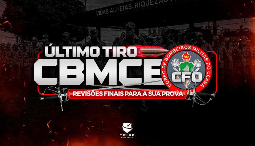 Imagem curso ÚLTIMO TIRO OFICIAL CBMCE - REVISÕES FINAIS PARA A SUA PROVA