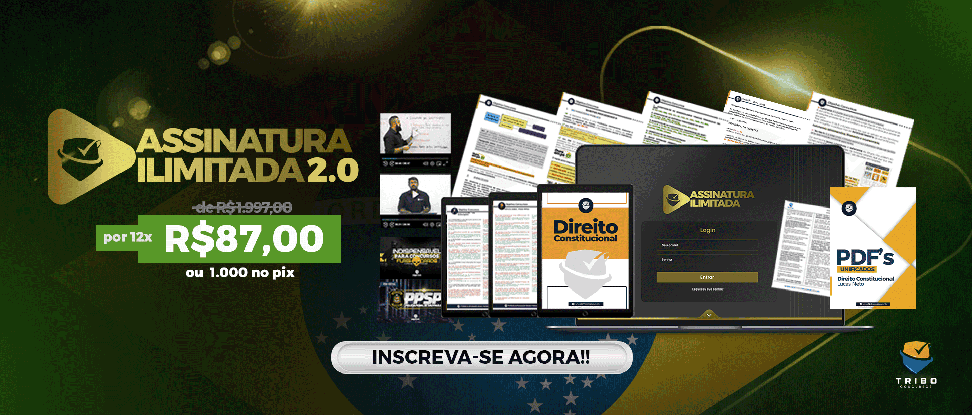 SLIDE GRANDE - OFERTA - IND OU MORTE - ASSINATURA ILIMITADA