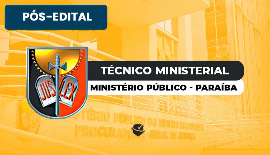 Imagem curso MPPB - MINISTÉRIO PÚBLICO DO ESTADO DA PARAÍBA - TÉCNICO MINISTERIAL - PÓS-EDITAL