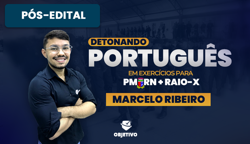 Imagem curso DETONANDO PORTUGUÊS EM EXERCÍCIOS PARA PMRN + RAIO-X