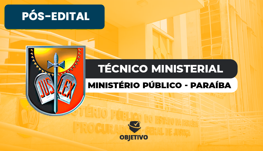 Imagem curso MPPB - MINISTÉRIO PÚBLICO DO ESTADO DA PARAÍBA - TÉCNICO MINISTERIAL - PÓS-EDITAL