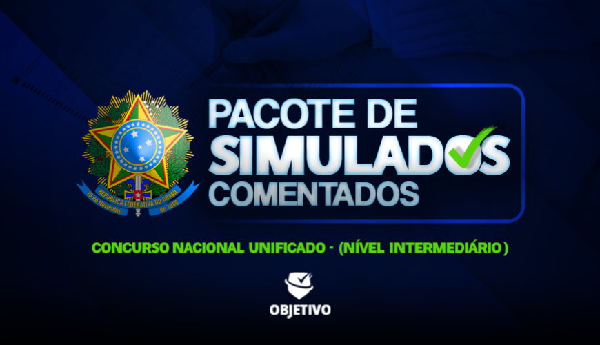 Imagem curso PACOTE DE SIMULADOS COMENTADOS POCKET - CONCURSO NACIONAL UNIFICADO - CNU - (NÍVEL INTERMEDIÁRIO)