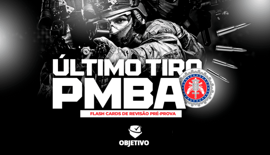 Imagem curso ÚLTIMO TIRO PM BA - FLASH CARDS DE REVISÃO PRÉ-PROVA